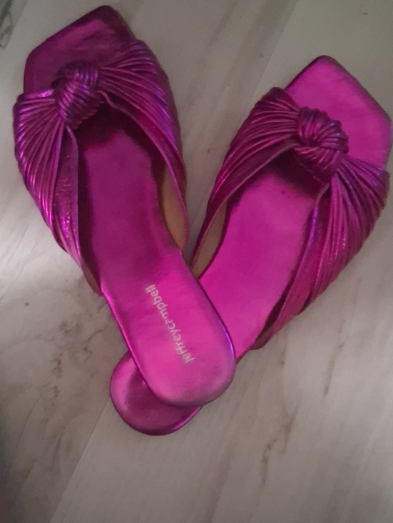 Jeffrey Campbell Shoes - Jeffrey Campbell Metallic purple slides size 8
